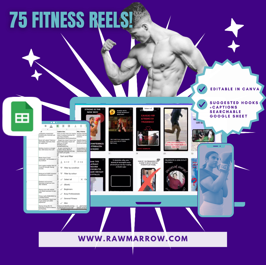 75 Fitness Reel Templates